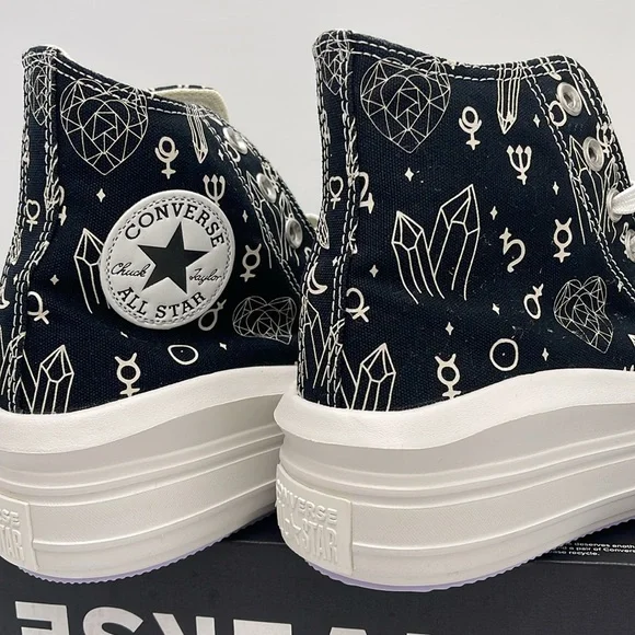 Converse WMNS CTAS MOVE HI
BLACK/NATURAL IVORY A03725C Platforms Sneakers - Picture 14 of 16